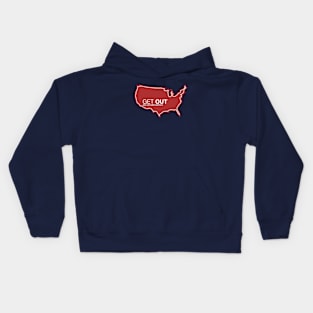 Get Out...and Explore America | Funny Tourism Kids Hoodie